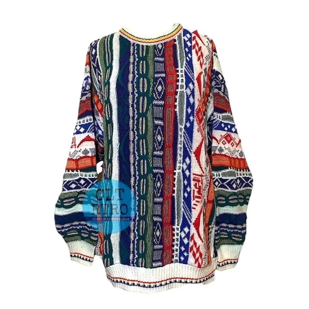 vtg Florence Tricot 3D knit Sweater
